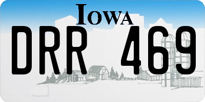 IA license plate DRR469