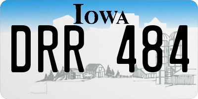 IA license plate DRR484
