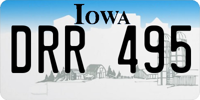 IA license plate DRR495