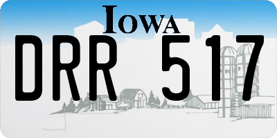 IA license plate DRR517