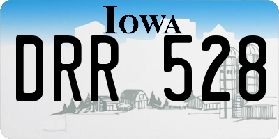 IA license plate DRR528