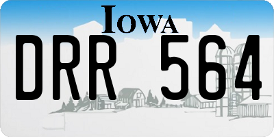 IA license plate DRR564