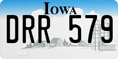 IA license plate DRR579