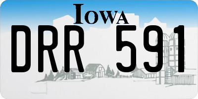 IA license plate DRR591