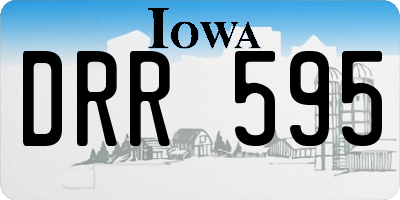 IA license plate DRR595