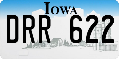 IA license plate DRR622