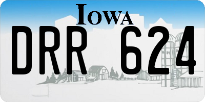 IA license plate DRR624