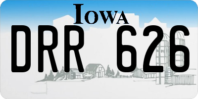 IA license plate DRR626