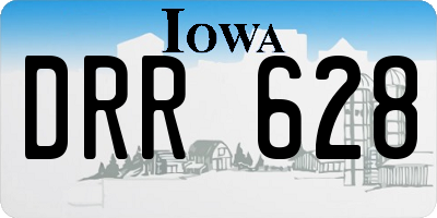 IA license plate DRR628