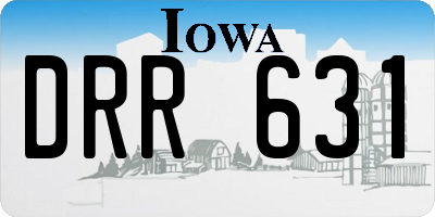 IA license plate DRR631