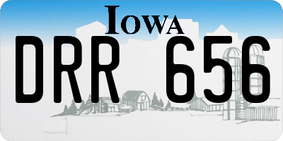 IA license plate DRR656