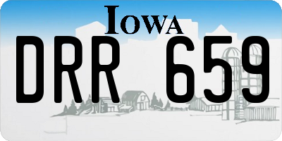 IA license plate DRR659