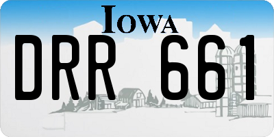 IA license plate DRR661