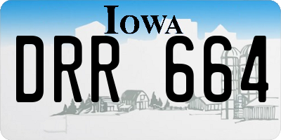 IA license plate DRR664