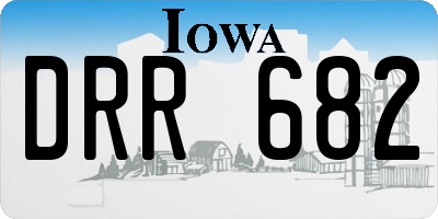 IA license plate DRR682