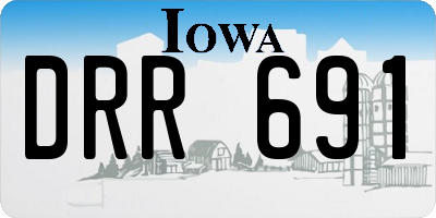 IA license plate DRR691