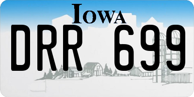 IA license plate DRR699