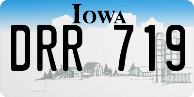 IA license plate DRR719