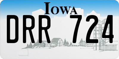 IA license plate DRR724