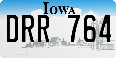 IA license plate DRR764