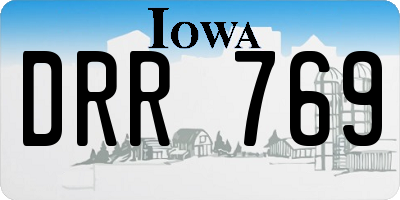IA license plate DRR769