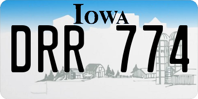 IA license plate DRR774