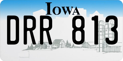 IA license plate DRR813