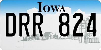 IA license plate DRR824