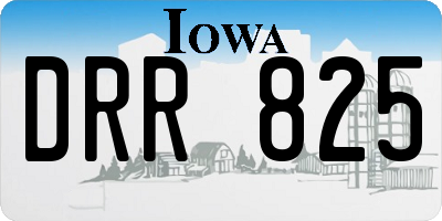 IA license plate DRR825