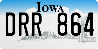 IA license plate DRR864