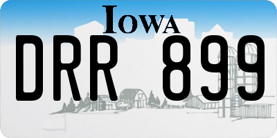 IA license plate DRR899