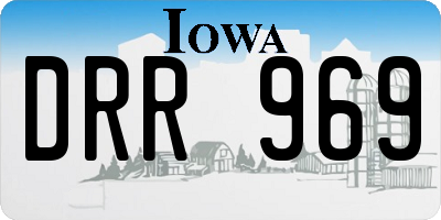 IA license plate DRR969