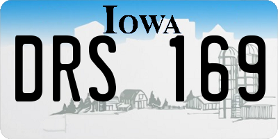 IA license plate DRS169