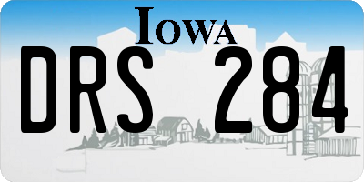 IA license plate DRS284