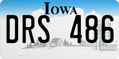 IA license plate DRS486