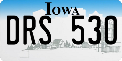 IA license plate DRS530