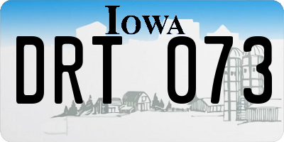 IA license plate DRT073