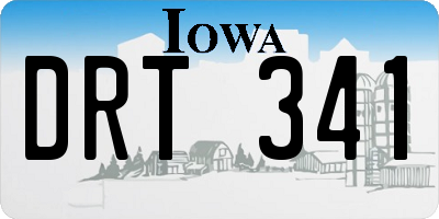 IA license plate DRT341