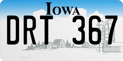 IA license plate DRT367