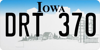 IA license plate DRT370