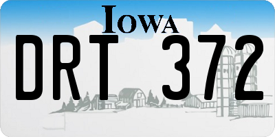 IA license plate DRT372