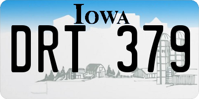 IA license plate DRT379