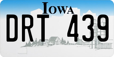 IA license plate DRT439