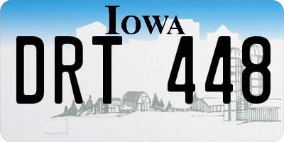 IA license plate DRT448