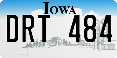IA license plate DRT484