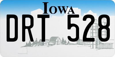 IA license plate DRT528