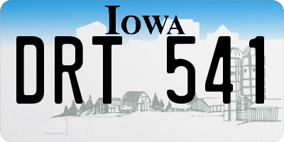 IA license plate DRT541