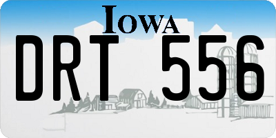 IA license plate DRT556