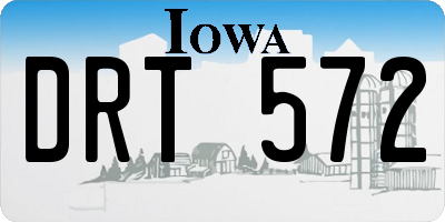 IA license plate DRT572
