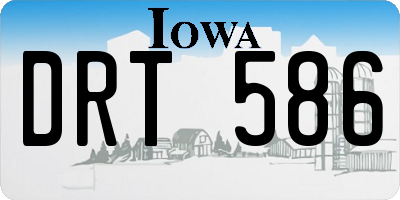 IA license plate DRT586